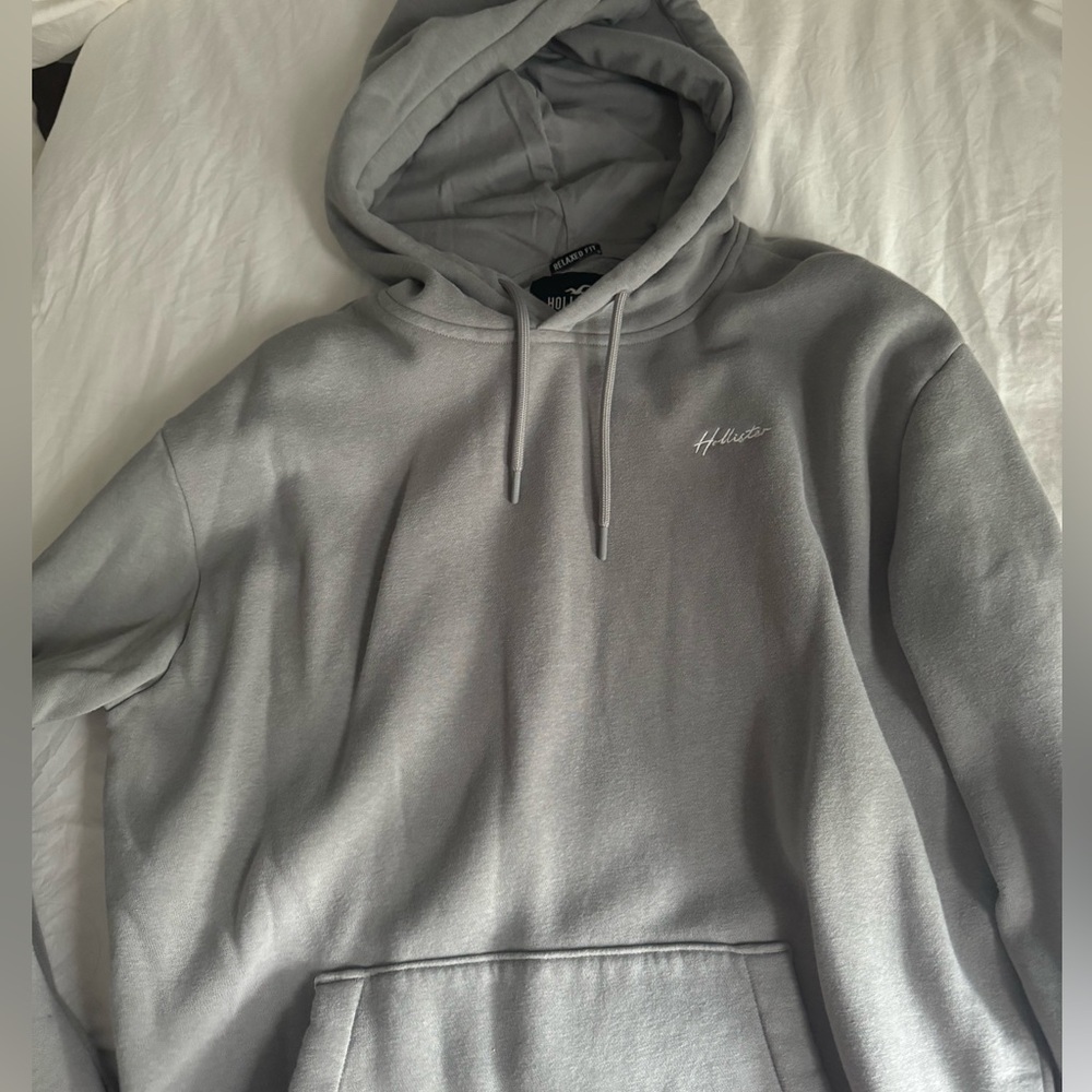 Gray Hollister hoodie